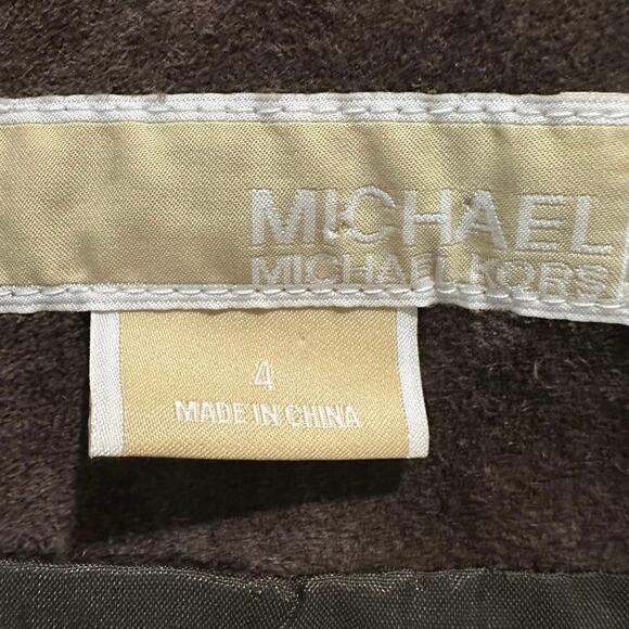 Vintage Y2K Brown Suede Cropped Jacket French Girl 90s Minimalist Chic Size 4 - Picture 9 of 10